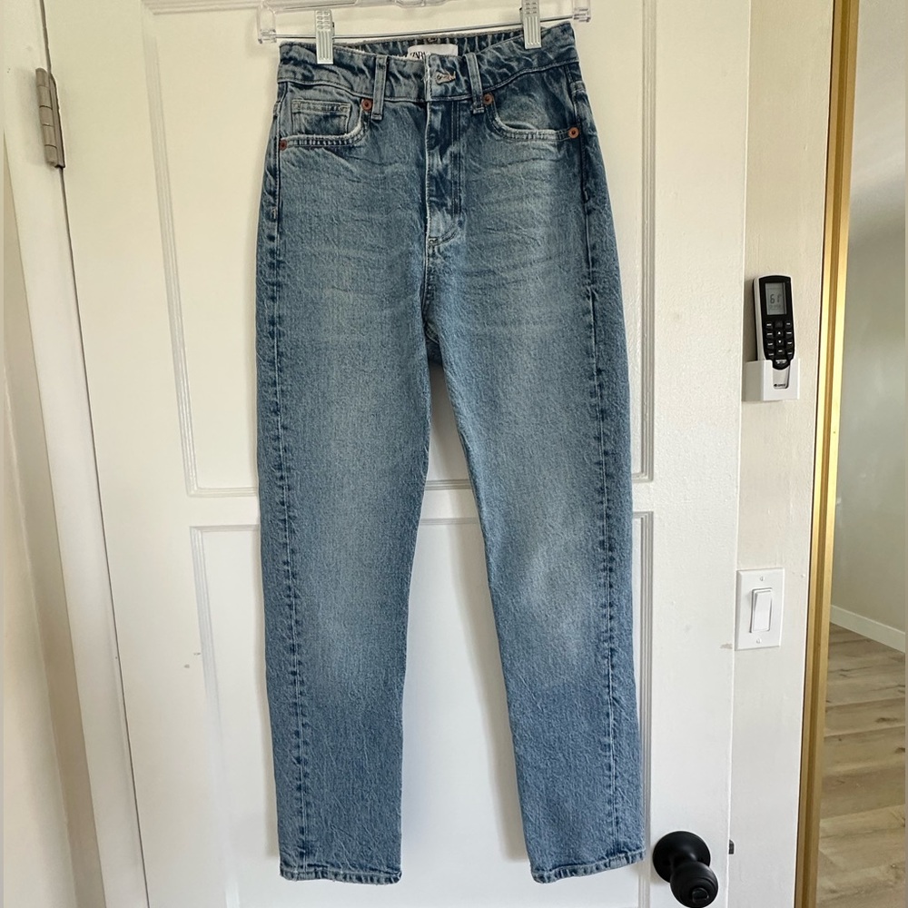 Zara medium wash jeans